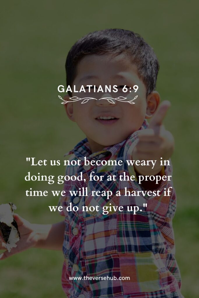 bible verses about not giving up