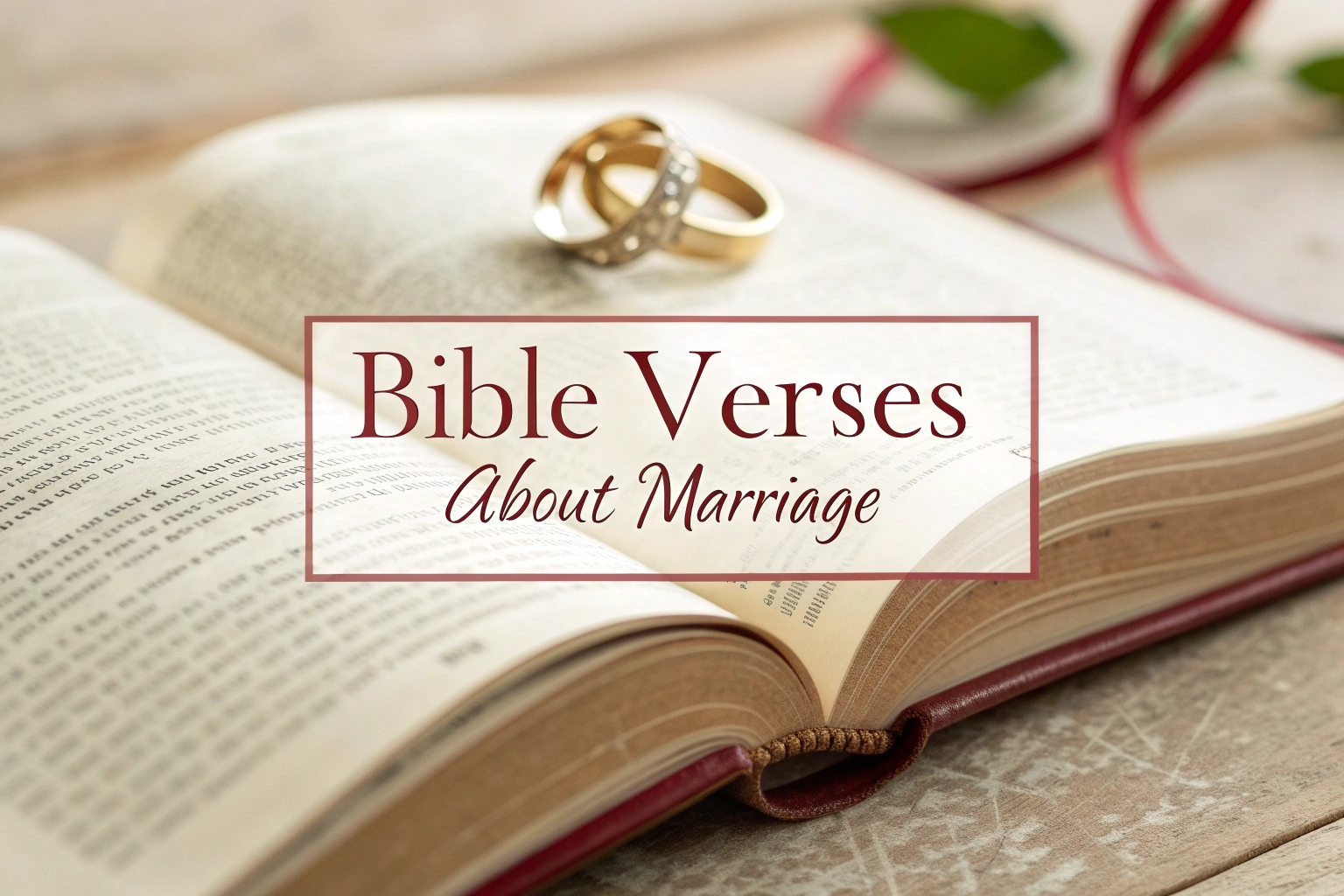 Bible Verses About Marriage
