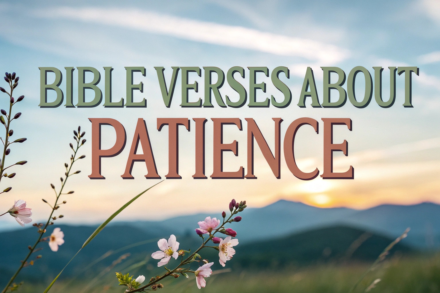 Bible Verses About Patience